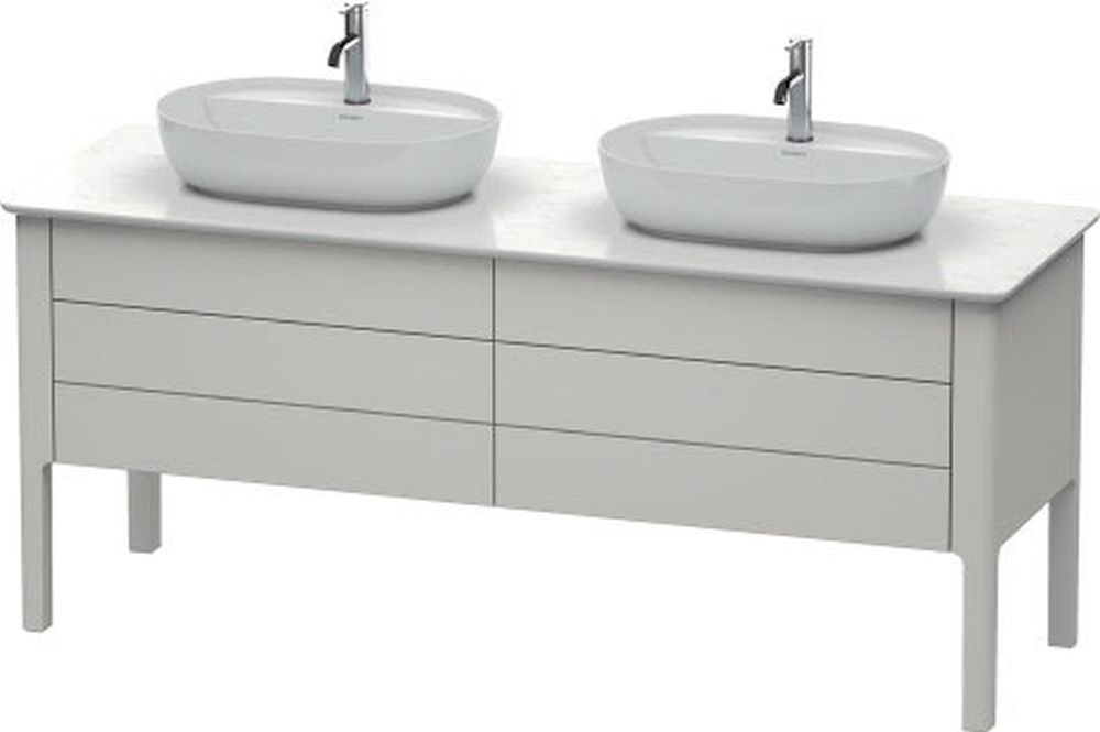 Duravit Luv armoire 173.3x57x74.3 cm sous-lavabo sur pied blanc LU9567B3939
