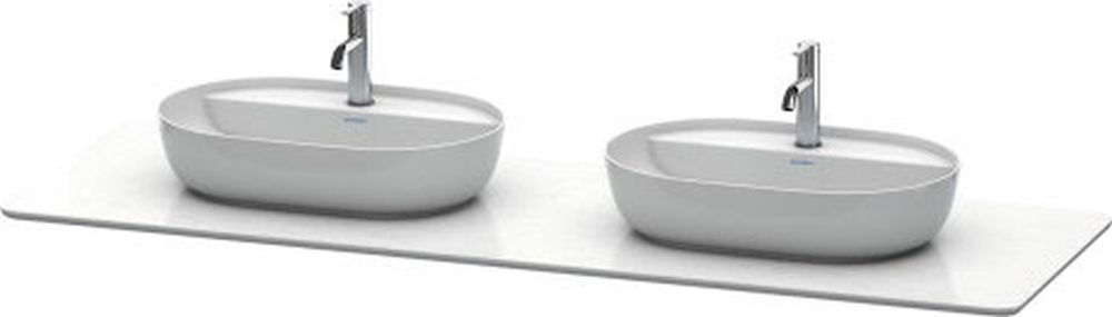 Duravit Luv plan de travail suspendu 178.3x59.2 cm blanc LU9467B1717