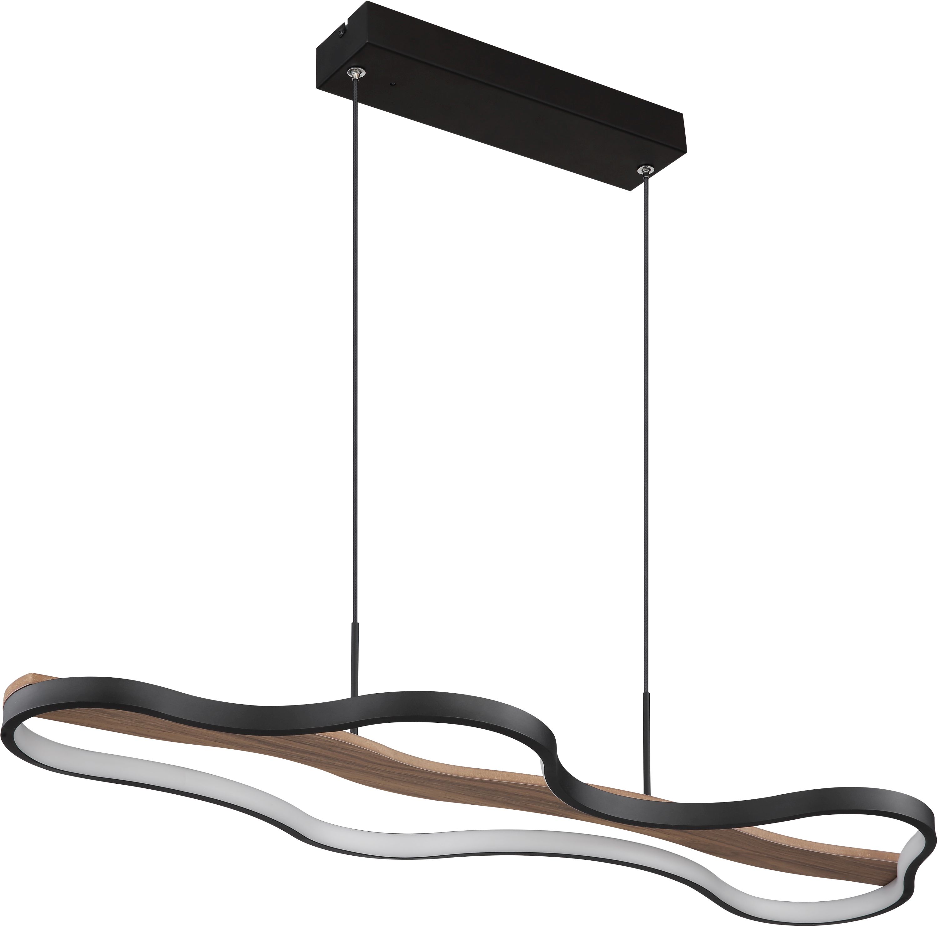 Globo Lighting Bezzy lampe suspendue 1x30 W noir-bois 67181H