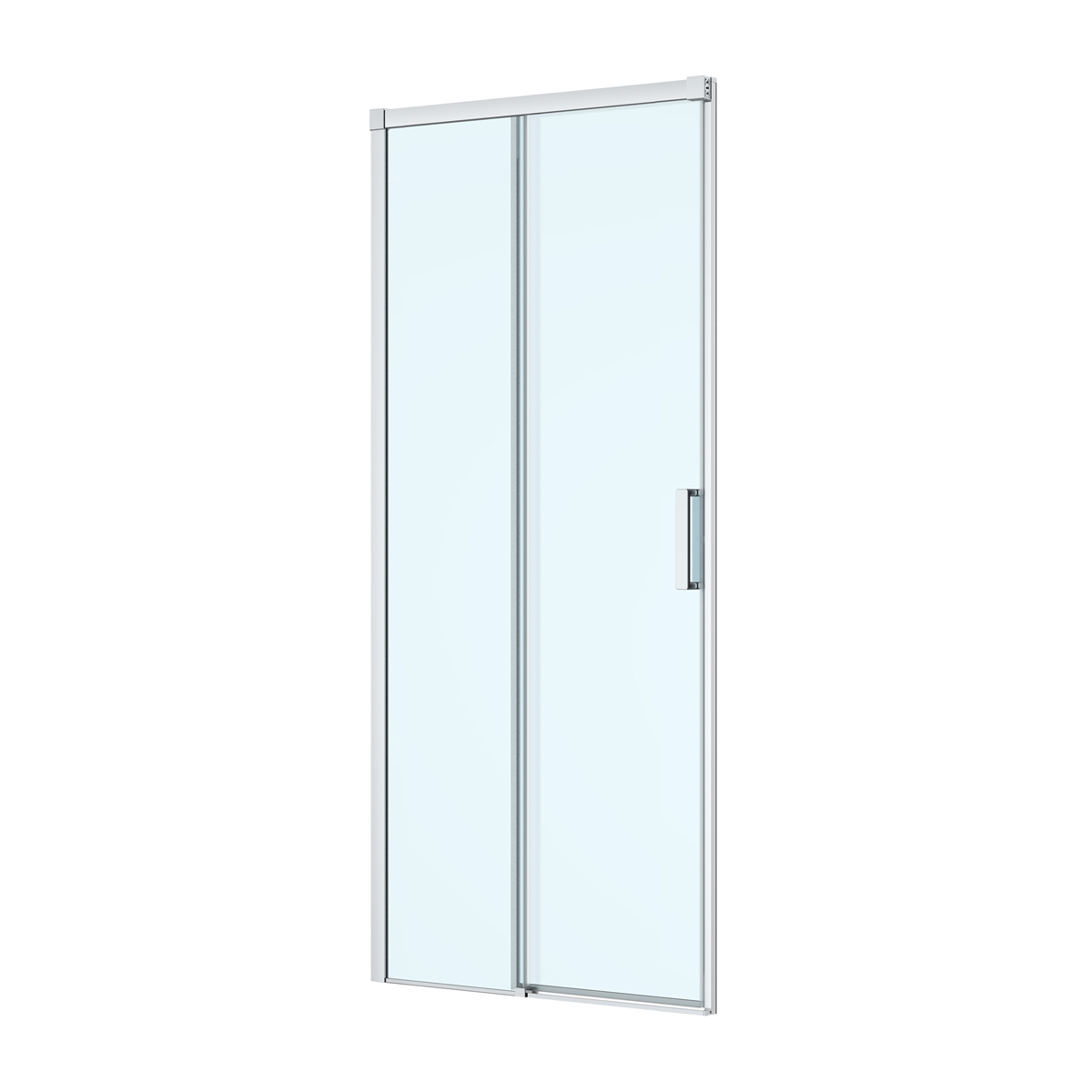Oltens Breda porte de douche 100 cm coulissant chrome brillant/verre transparent 21213100