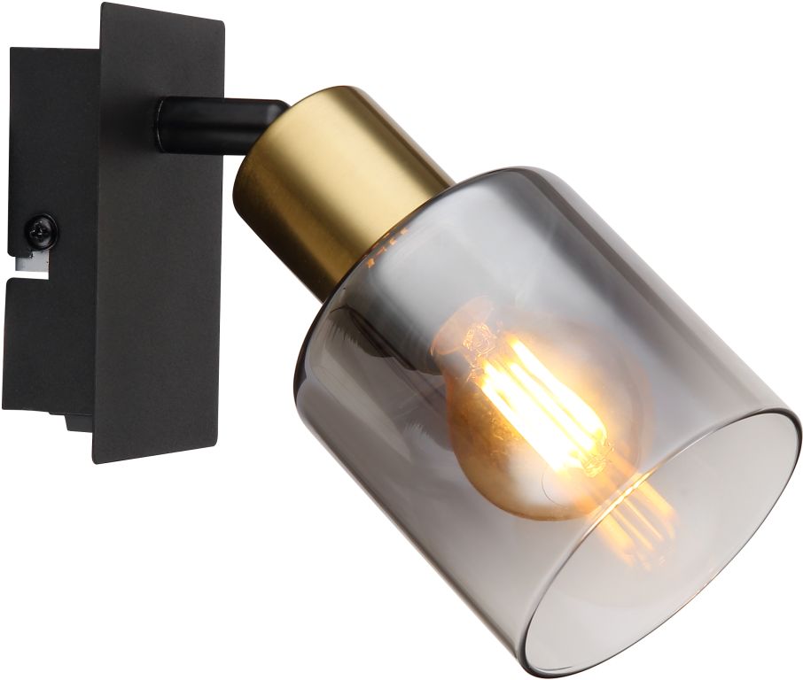 Globo Lighting Hollys applique murale 1x40 W noir-doré 54310-1