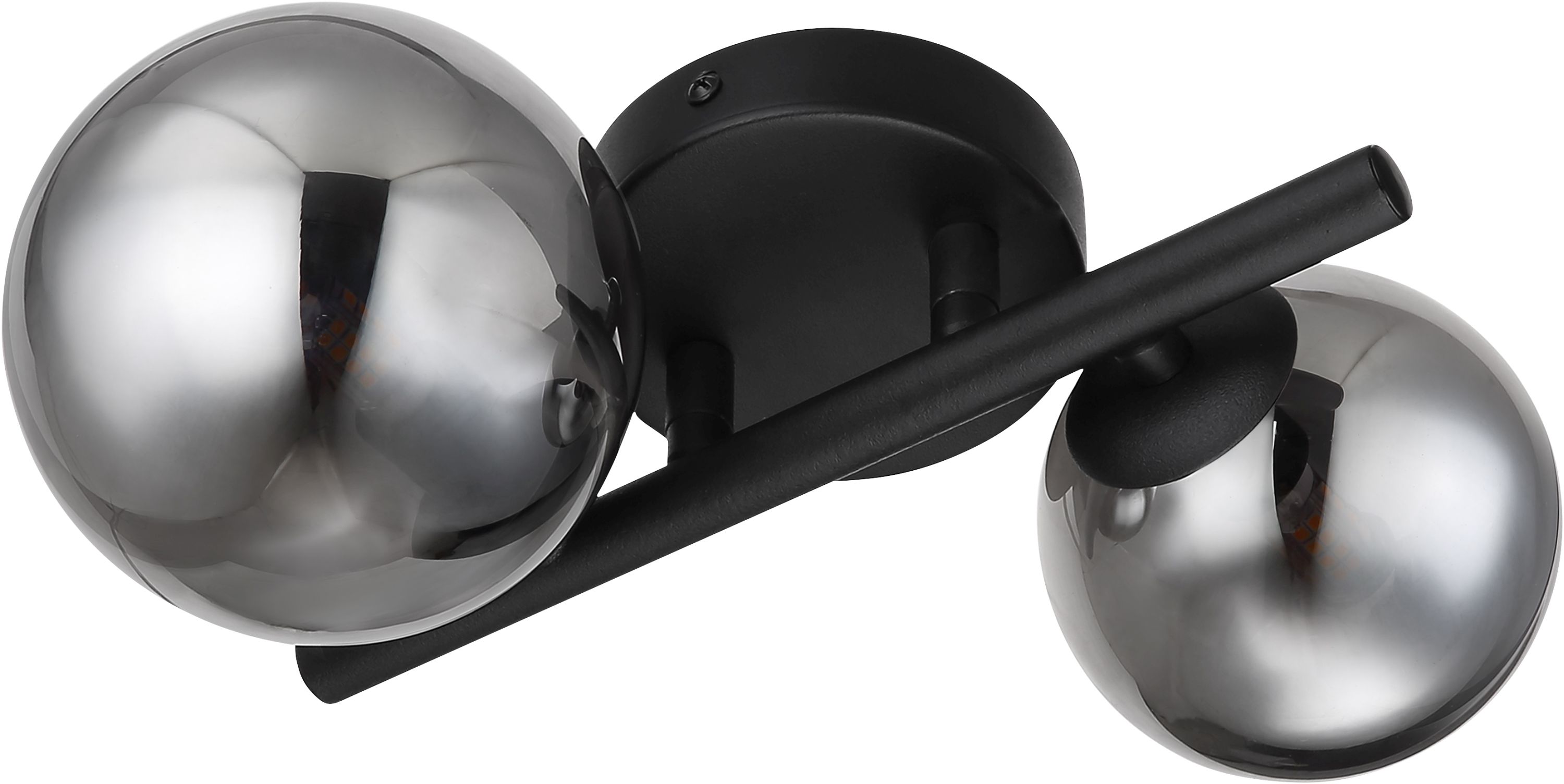 Globo Lighting Riha applique murale 2x3.5 W noir-fumé 56133-2W