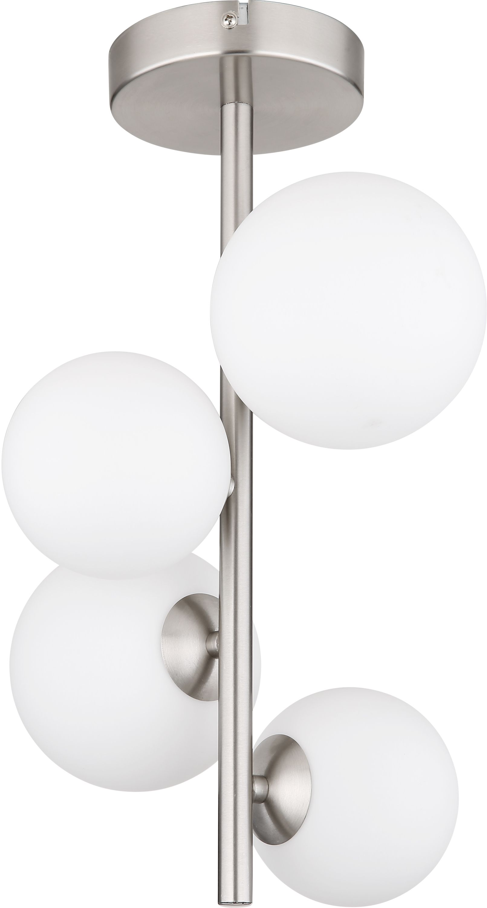 Globo Lighting Riha plafonnier 4x3.5 W blanc-nickel 56140-4D