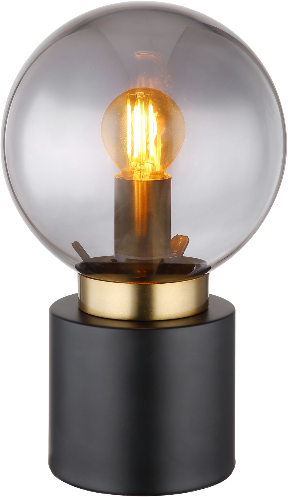 Globo Lighting Marka lampe de table 1x25 W noir-fumé-laiton 21003BB