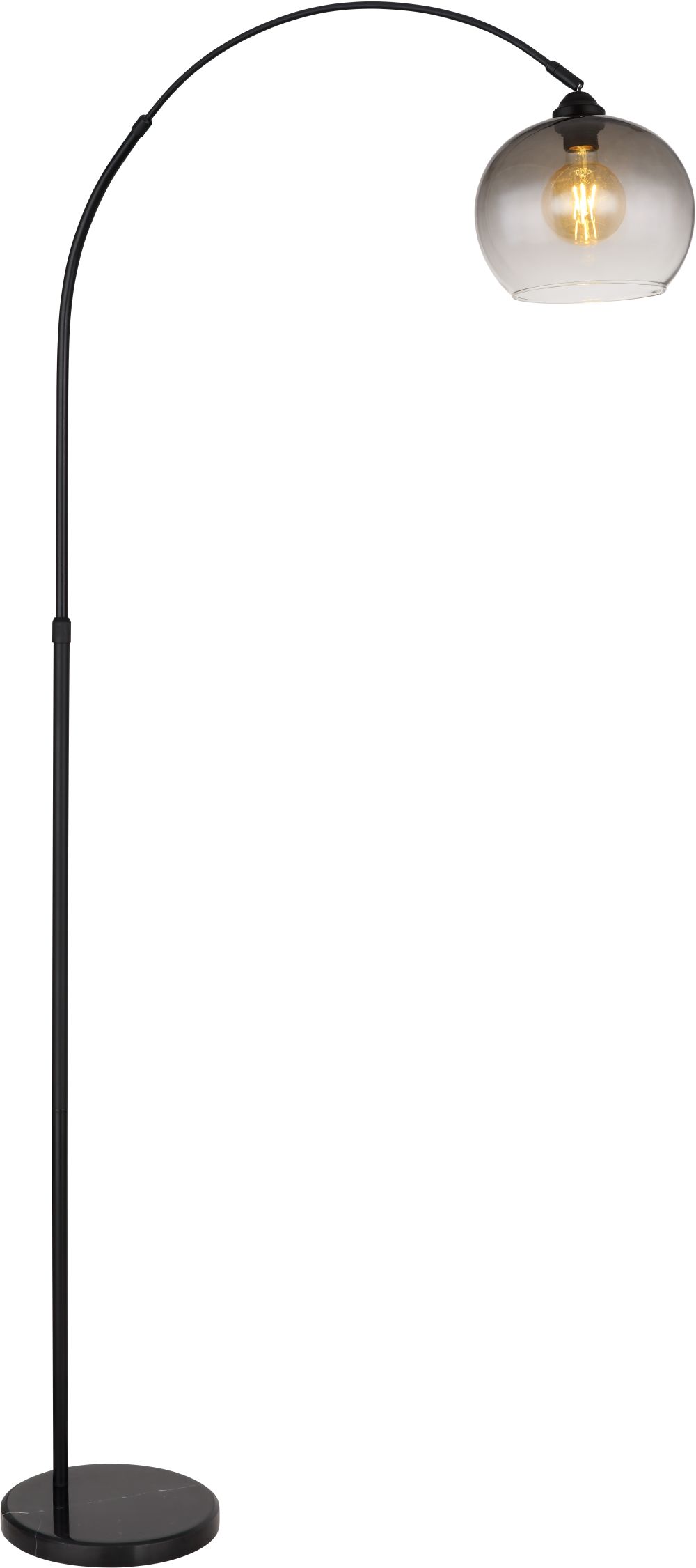 Globo Lighting Newcastle lampadaire 1x60 W noir-fumé 58227BS