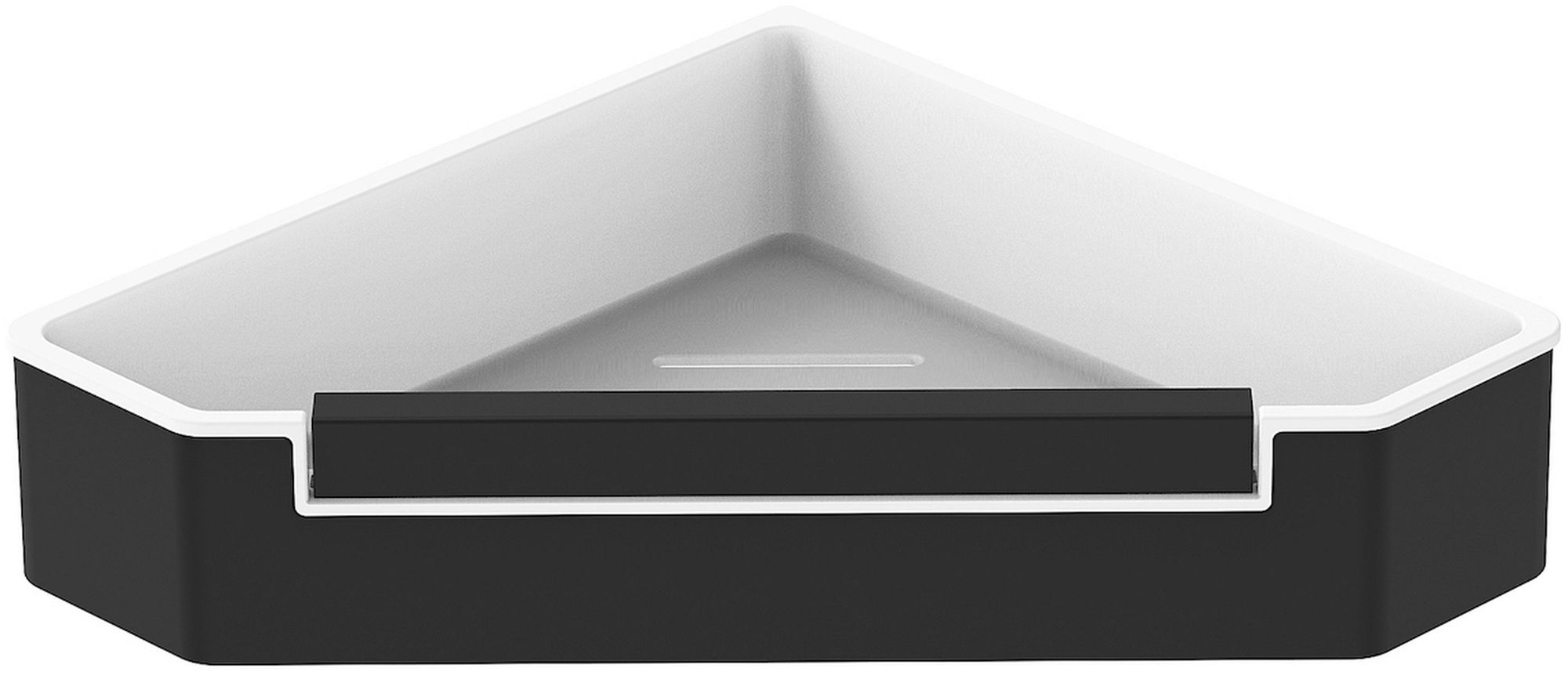 Stella panier de salle de bain blanc-noir 16.070-B