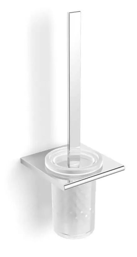 Stella Milano brosse wc à visser chrome-verre 12.430