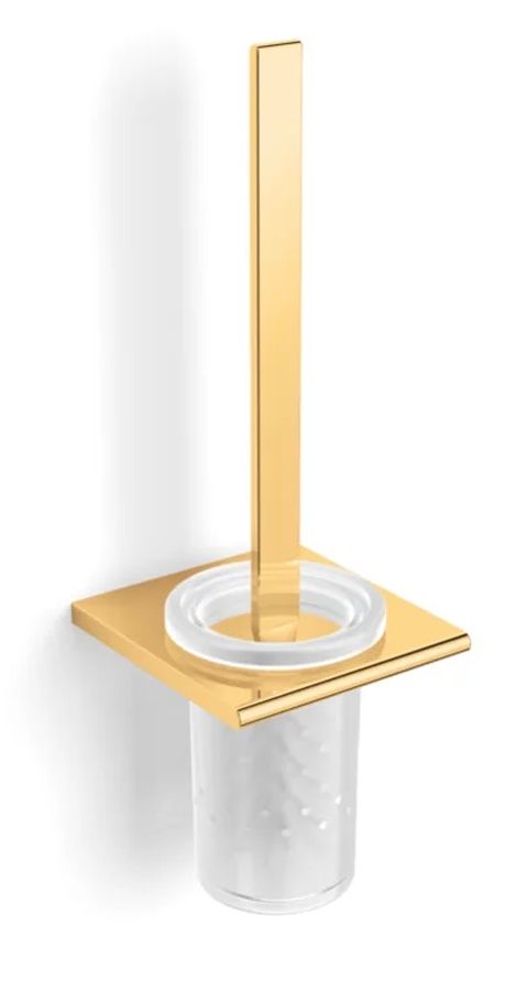 Stella Milano brosse wc à visser verre-doré 12.430-G