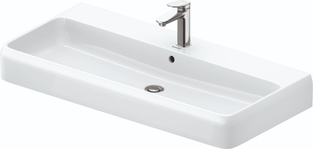 Duravit Qatego lavabo 100x47 cm rectangulaire de meuble blanc 2382100027