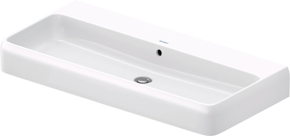 Duravit Qatego lavabo 100x47 cm rectangulaire de meuble blanc brillant 2382100028