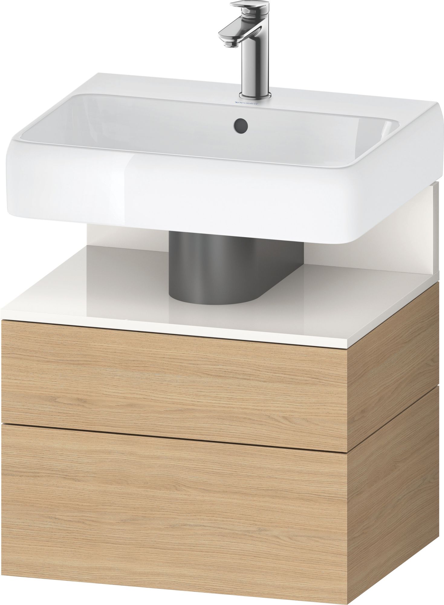 Duravit Qatego armoire 59x47x59 cm sous-lavabo suspendu blanc-chêne QA4393022300010