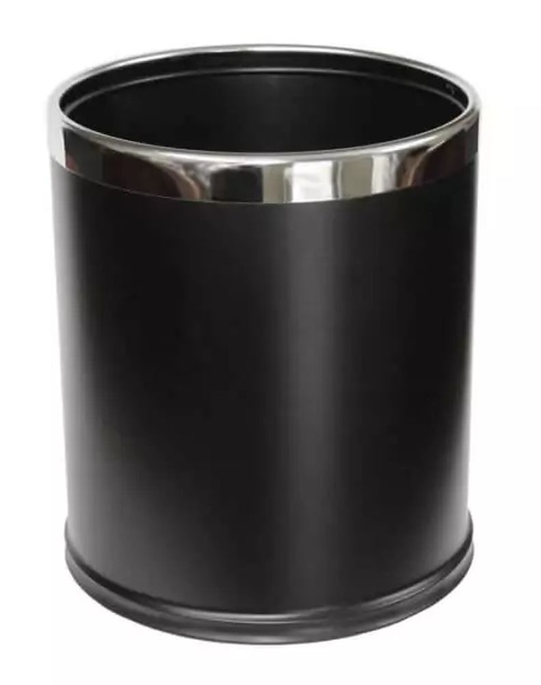 Stella poubelle 9 l acier-noir 20.100-MB