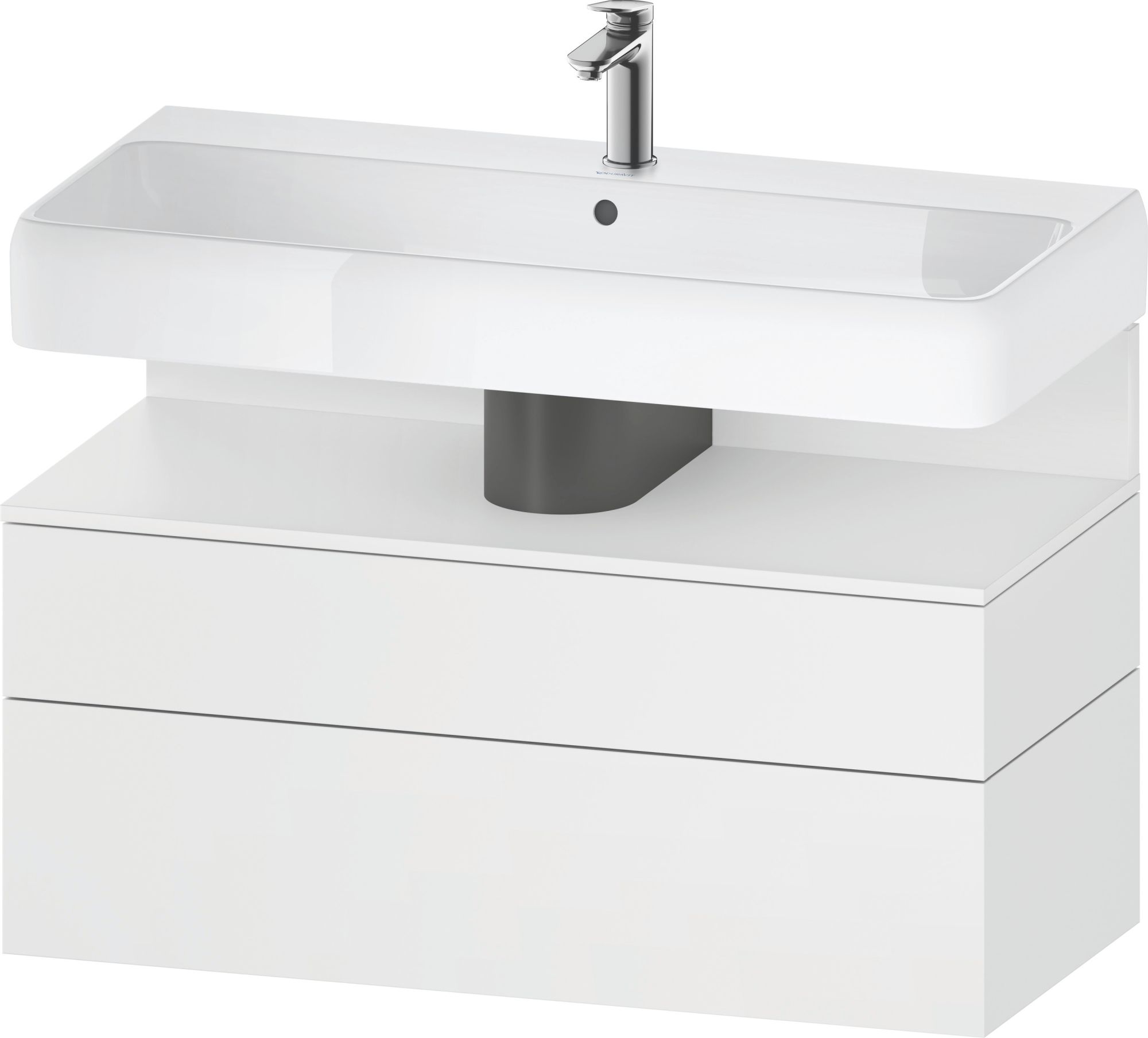 Duravit Qatego armoire 99x47x59 cm sous-lavabo suspendu blanc QA4395018180010