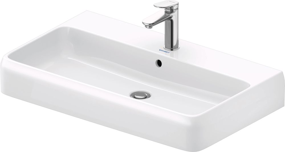 Duravit Qatego lavabo 80x47 cm rectangulaire de meuble blanc 2382800027