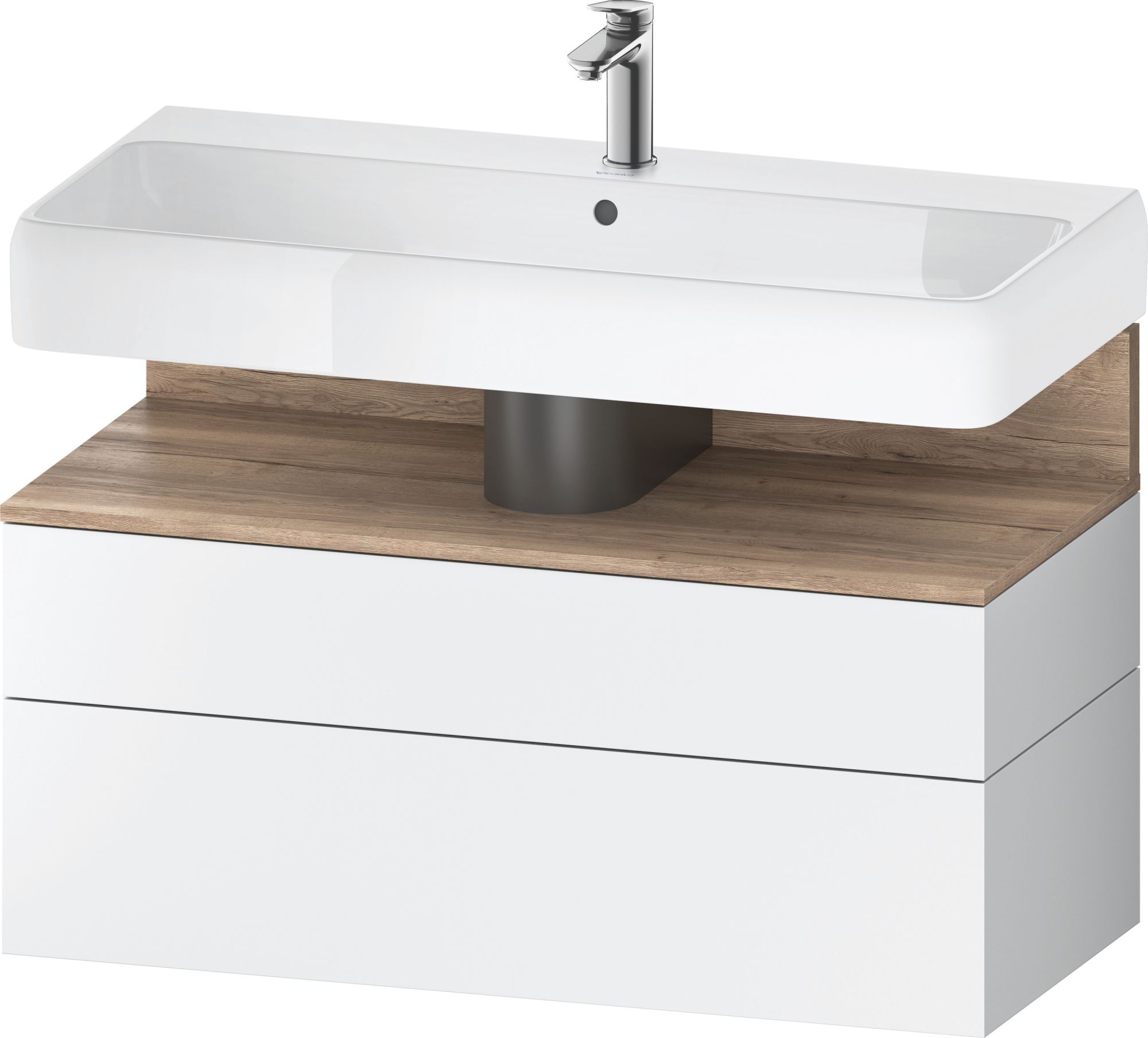 Duravit Qatego armoire 99x47x59 cm sous-lavabo suspendu blanc-chêne QA4395055180010