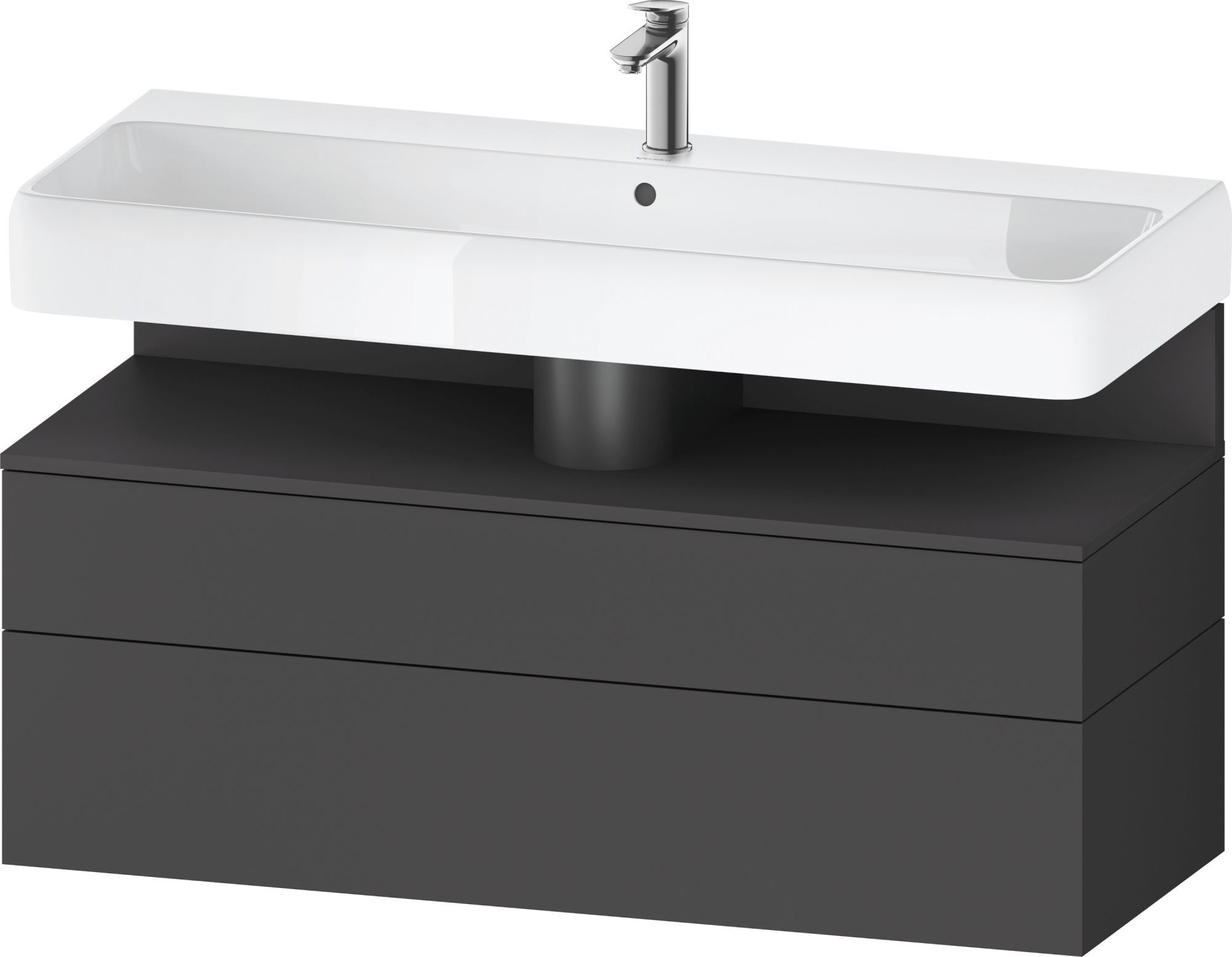 Duravit Qatego armoire 119x47x59 cm sous-lavabo suspendu graphite QA4396049490010