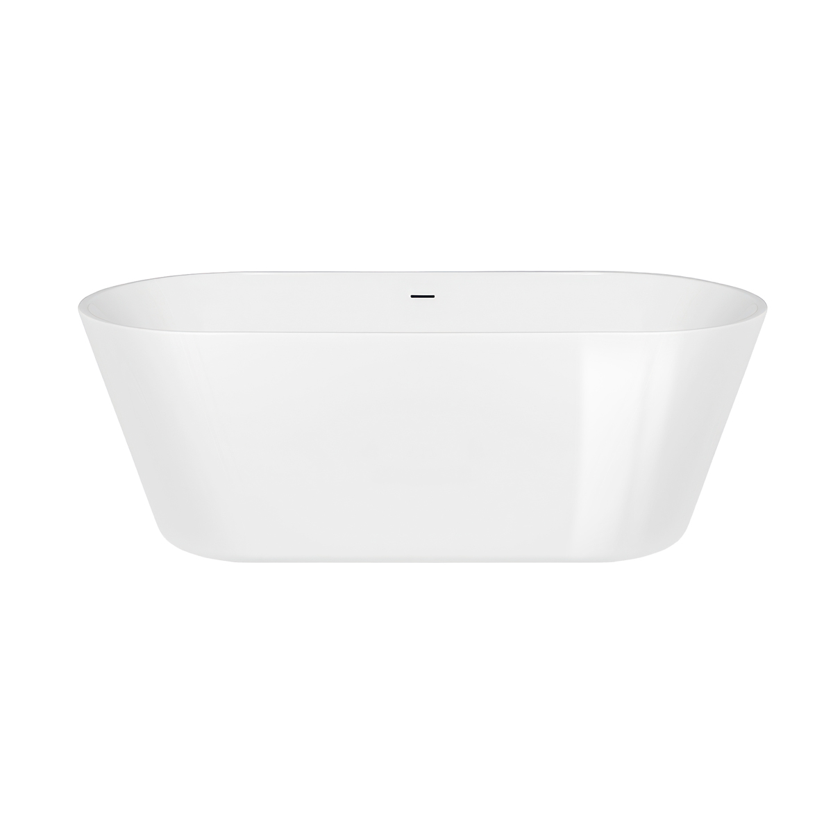 Oltens Yrsa baignoire autoportante 160x75 cm ovale blanc 12023000