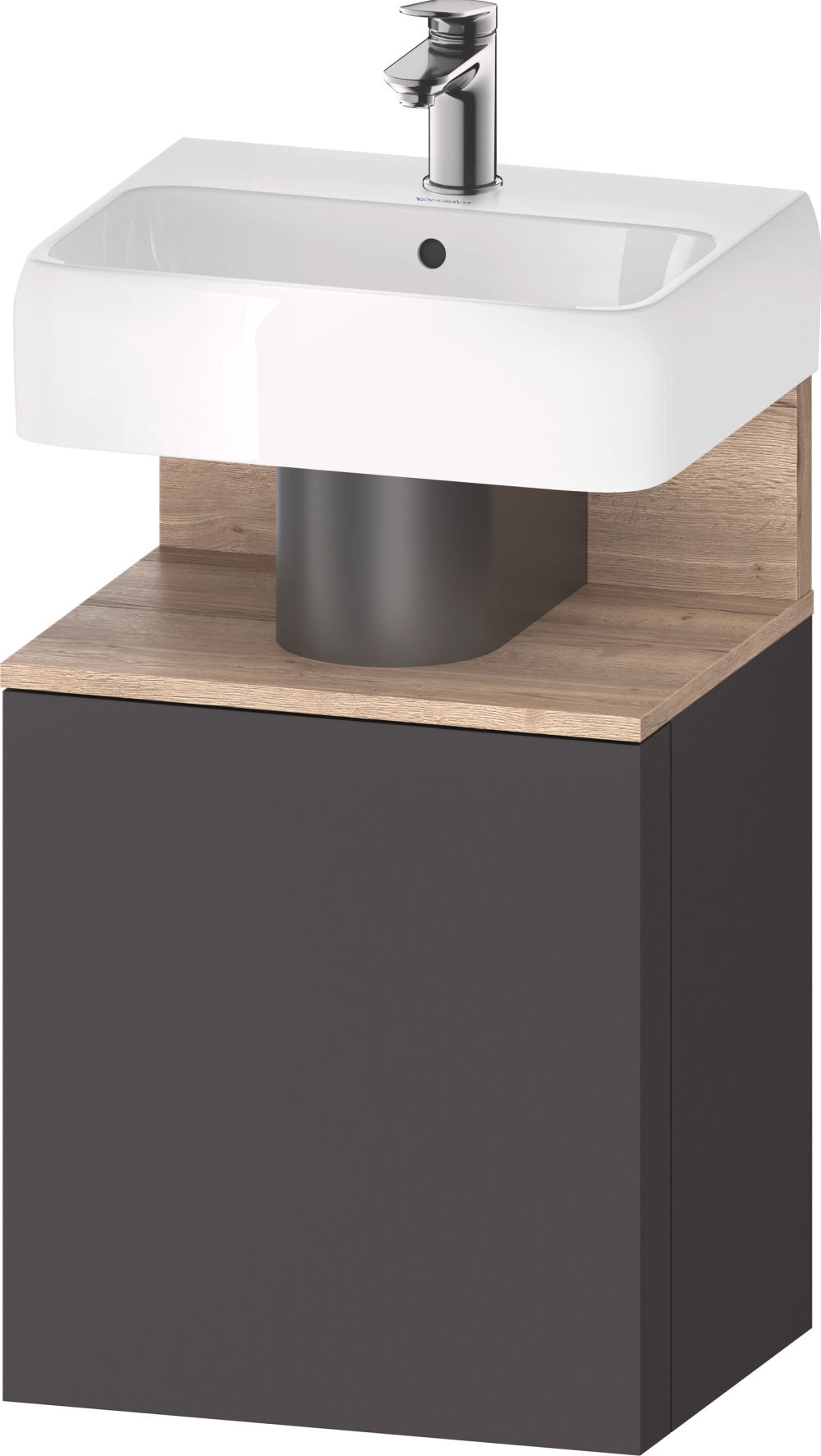 Duravit Qatego armoire 44x35x64.5 cm sous-lavabo suspendu graphite-bois QA4076L55490000