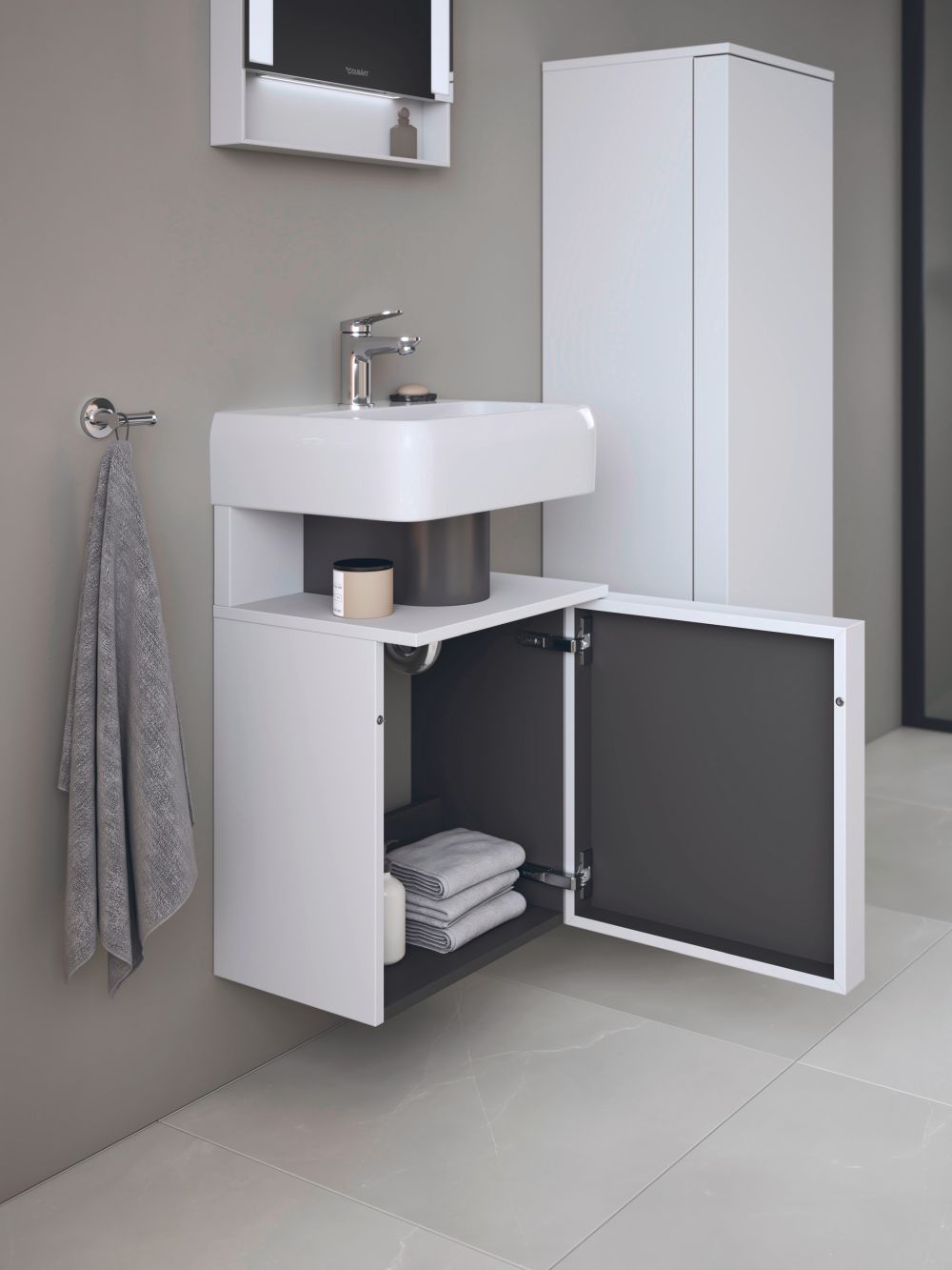 Duravit Qatego armoire 44x35x64.5 cm sous-lavabo suspendu blanc QA4076R18180000