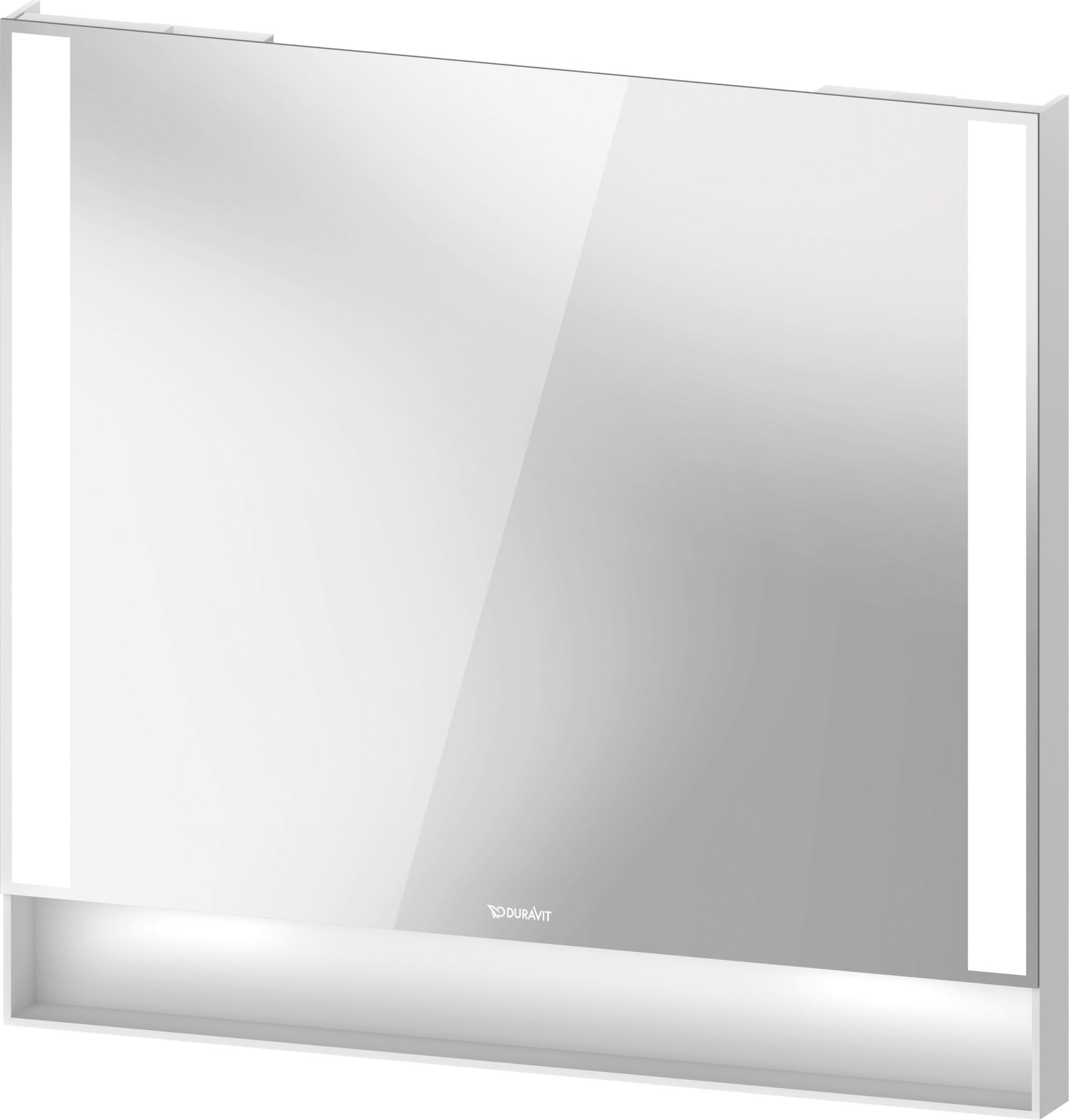 Duravit Qatego miroir 80x75 cm rectangulaire avec éclairage blanc QA7082018180100