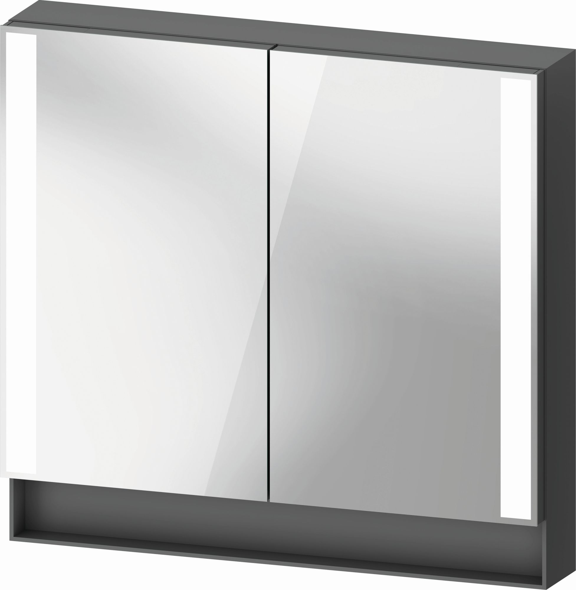 Duravit Qatego armoire 80x15.5x75 cm avec miroir graphite QA7151049491010