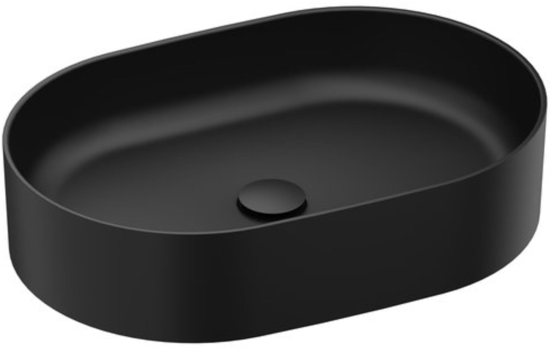 Ravak Ceramic lavabo 55x37 cm ovale à poser noir XJX0D155000