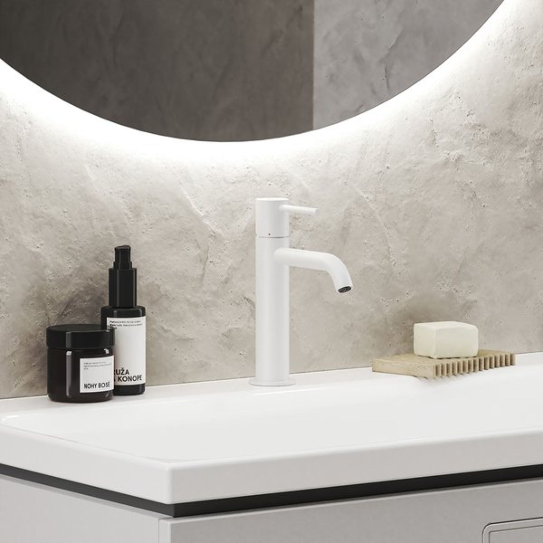Ravak Espirit mitigeur de lavabo sur pied blanc X070395