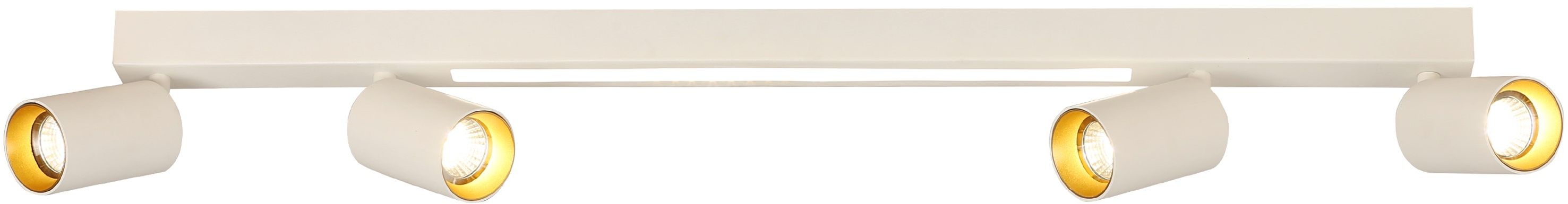 Light Prestige Perugia plafonnier 4x50 W blanc-doré LP-0703/4CWH