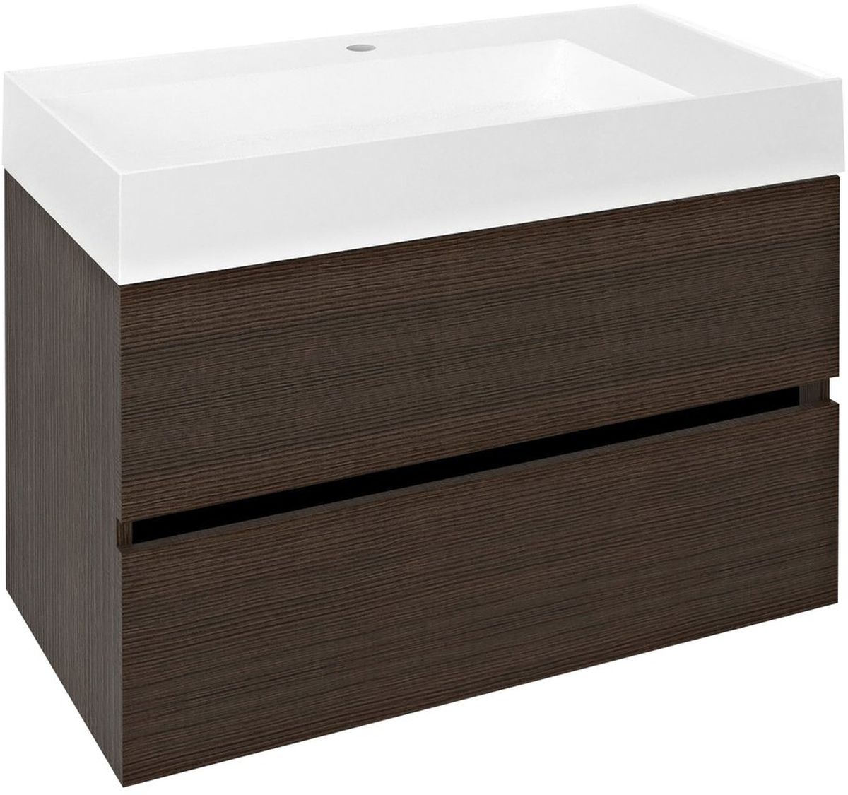 Sapho Odetta armoire 82x43.5x50 cm sous-lavabo suspendu bois DT085-1616