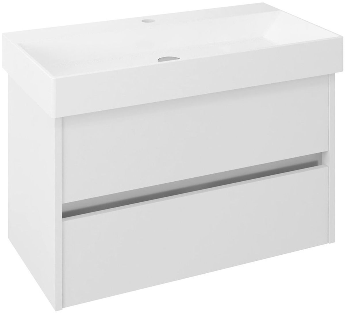 Sapho Nirona armoire 82x43x51.5 cm sous-lavabo suspendu blanc NR085-3030