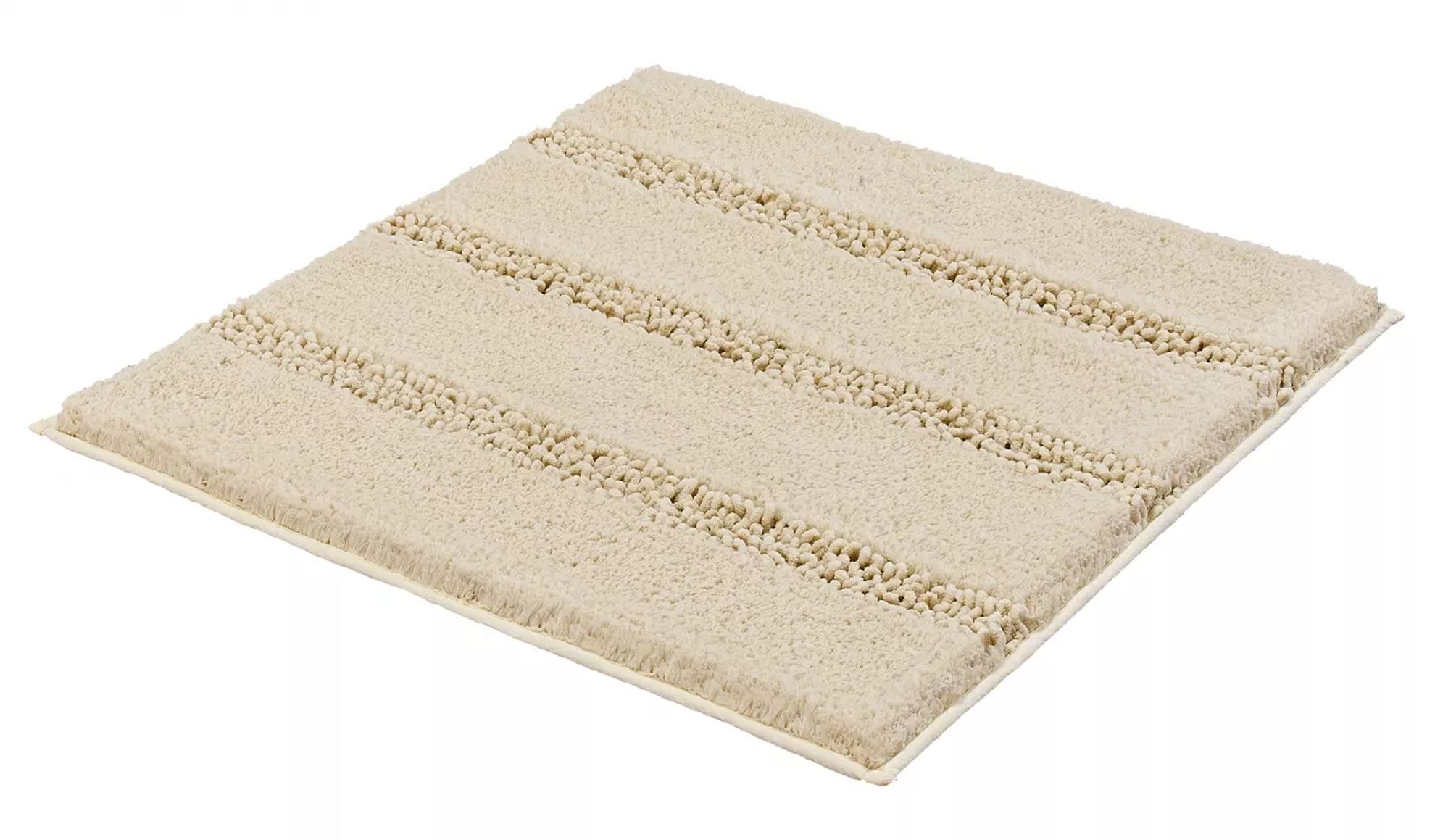 Kleine Wolke Monrovia tapis de bain 60x60 cm carré beige 4094226135