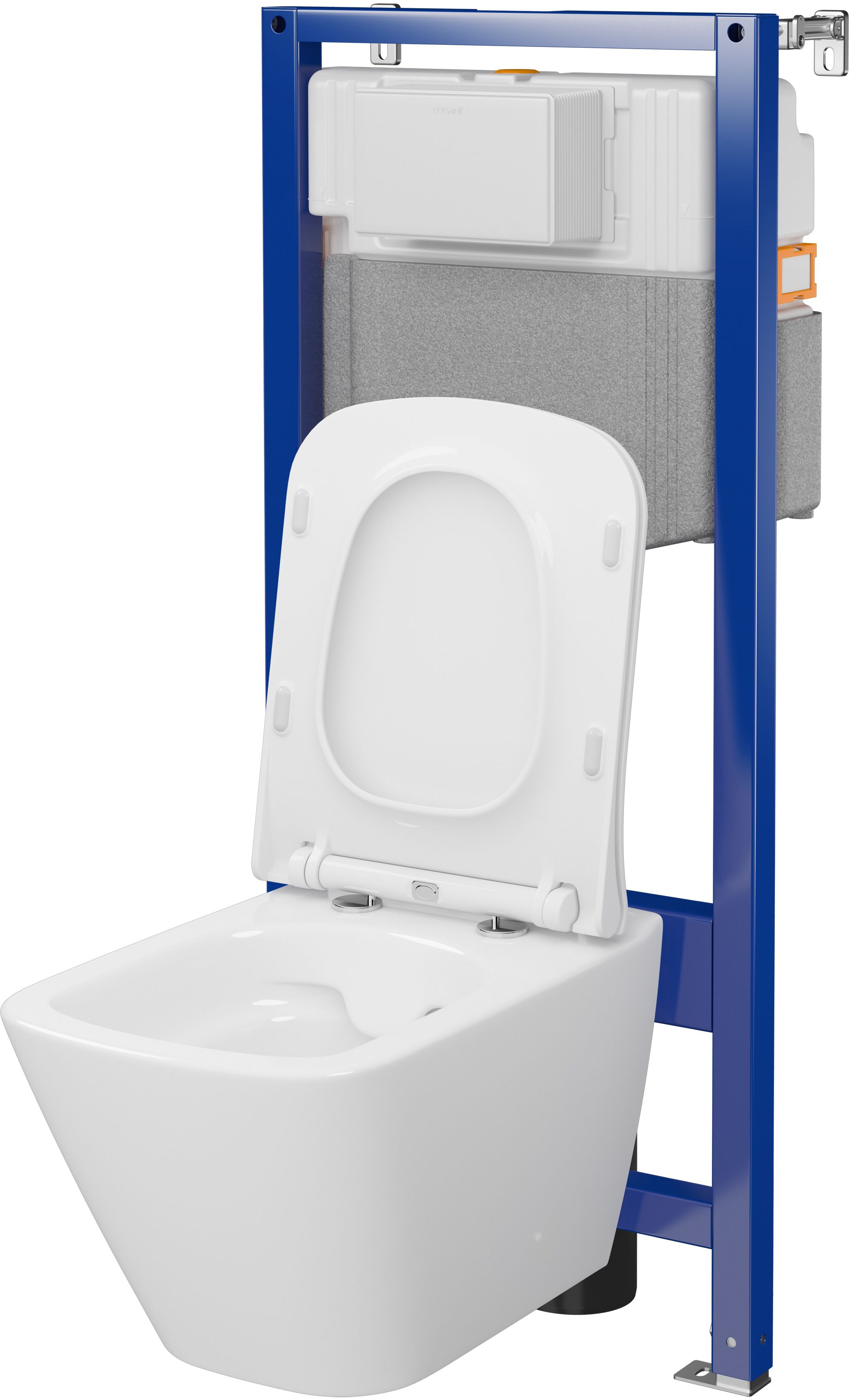 Cersanit City Square kit wc châssis + cuvette + abattant S701-797
