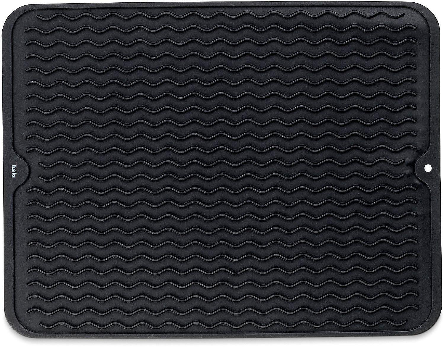 Kela Rena tapis 40x30x0.6 cm noir 11509