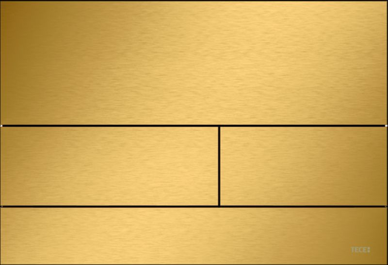 Tece Square II bouton de chasse d'eau pour WC doré 9240847