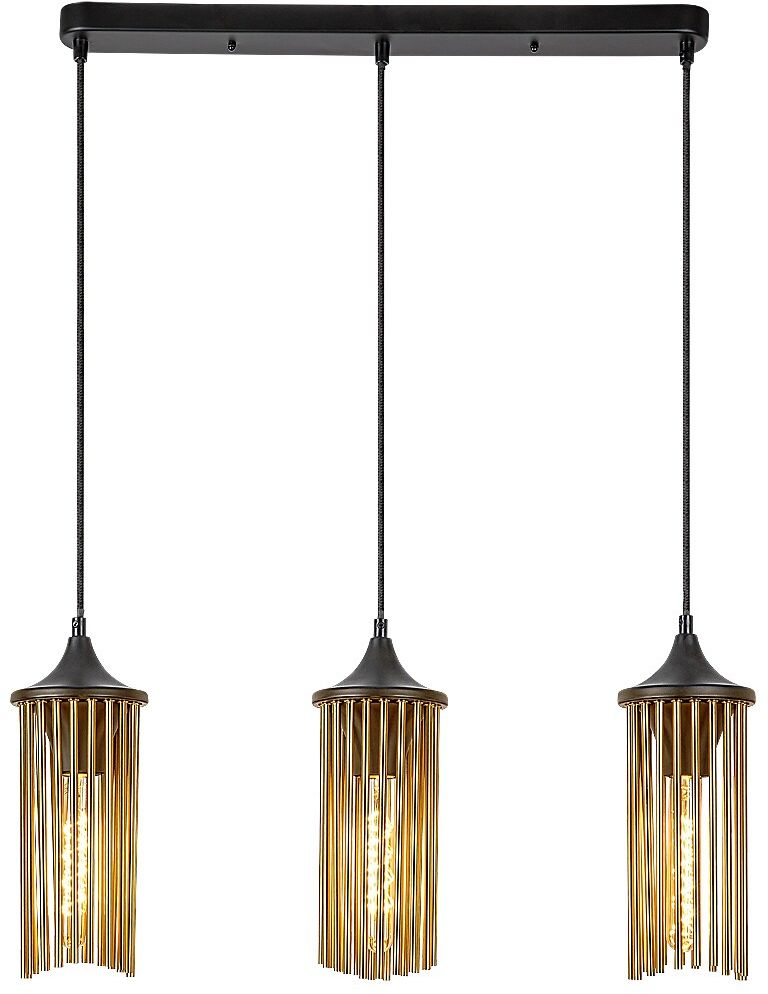 Rabalux Roxas lampe suspendue 3x40 W noir-cuivre 72153