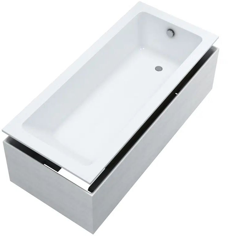 Schedline Fair Set baignoire rectangulaire 170x75 cm blanc 3WSP.FS1P-17075