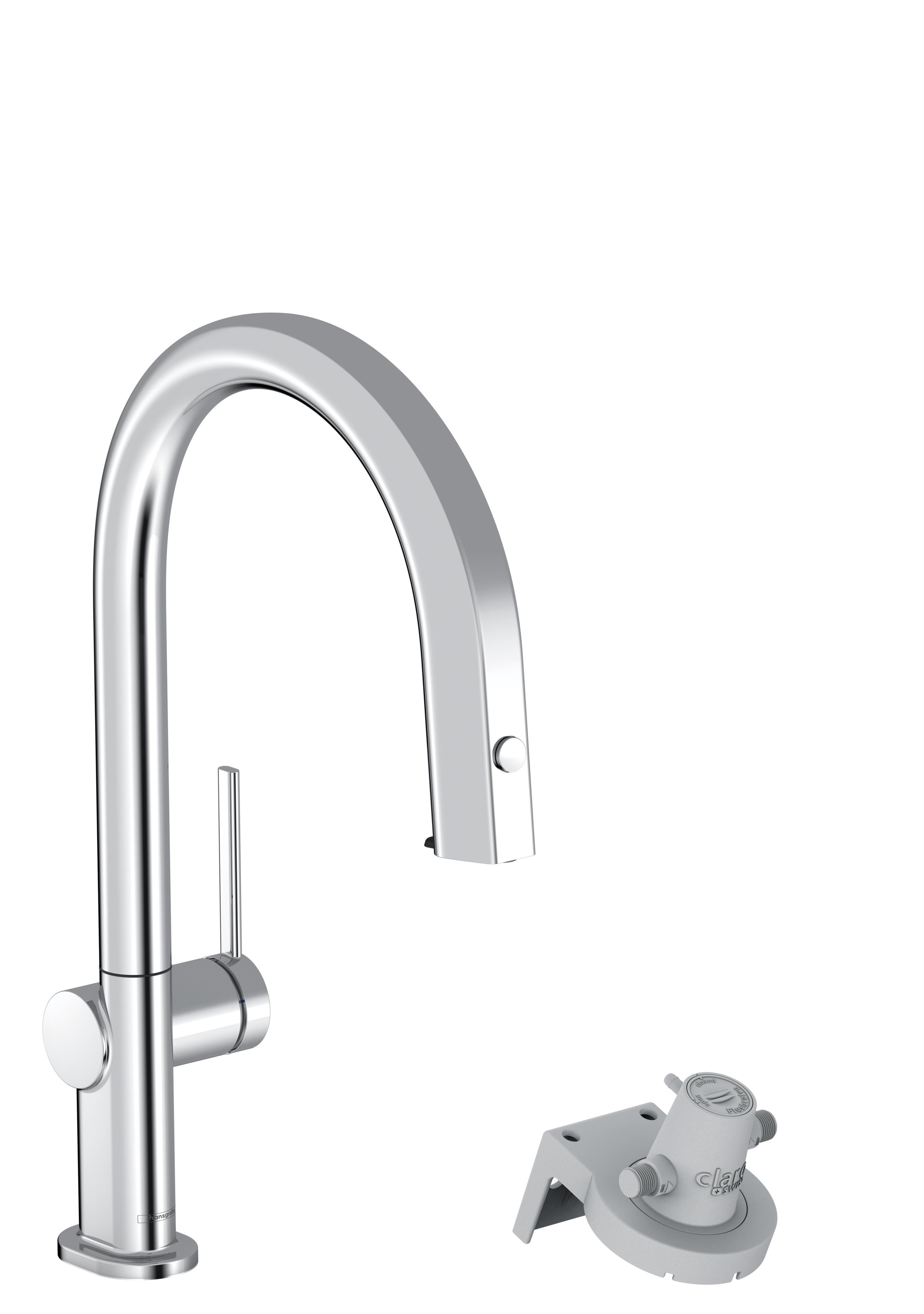 Hansgrohe Aqittura M91 batterie pour filtre à eau sur pied chrome 76826000