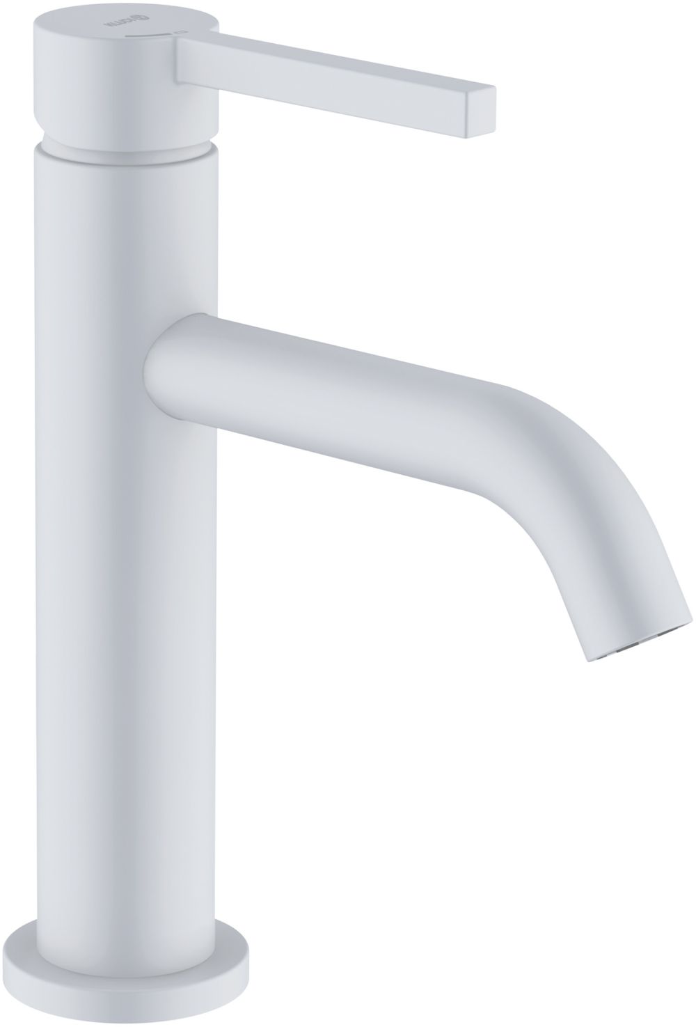 Kludi Nova Fonte Pura mitigeur de lavabo sur pied blanc 202895315