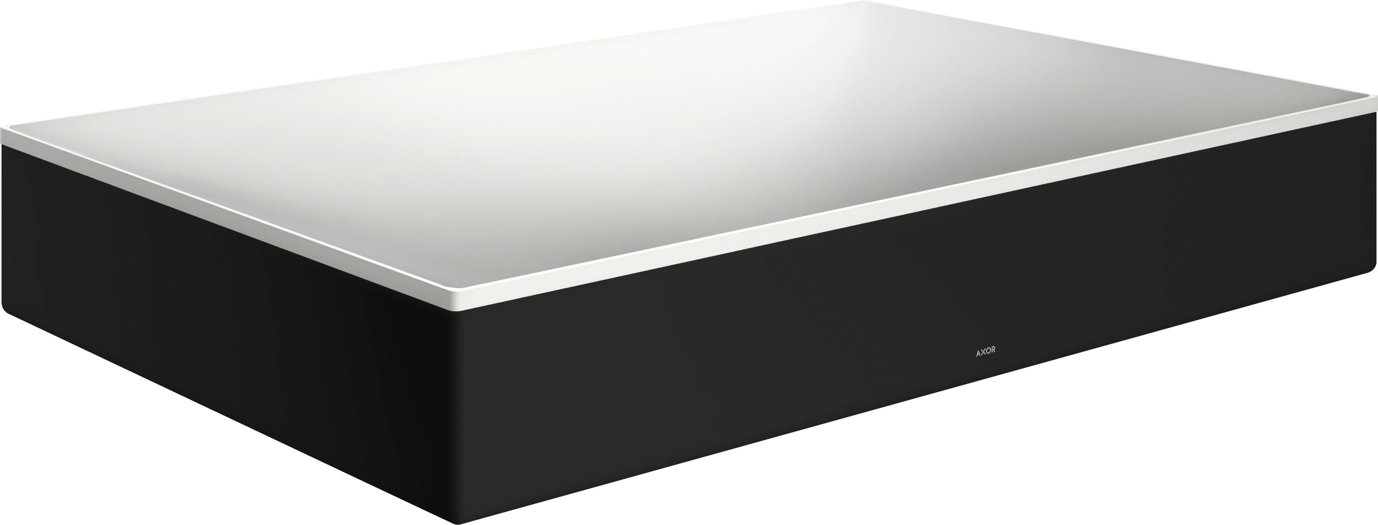 Axor Suite lavabo 60x40 cm rectangulaire à poser blanc-noir mat 42004670