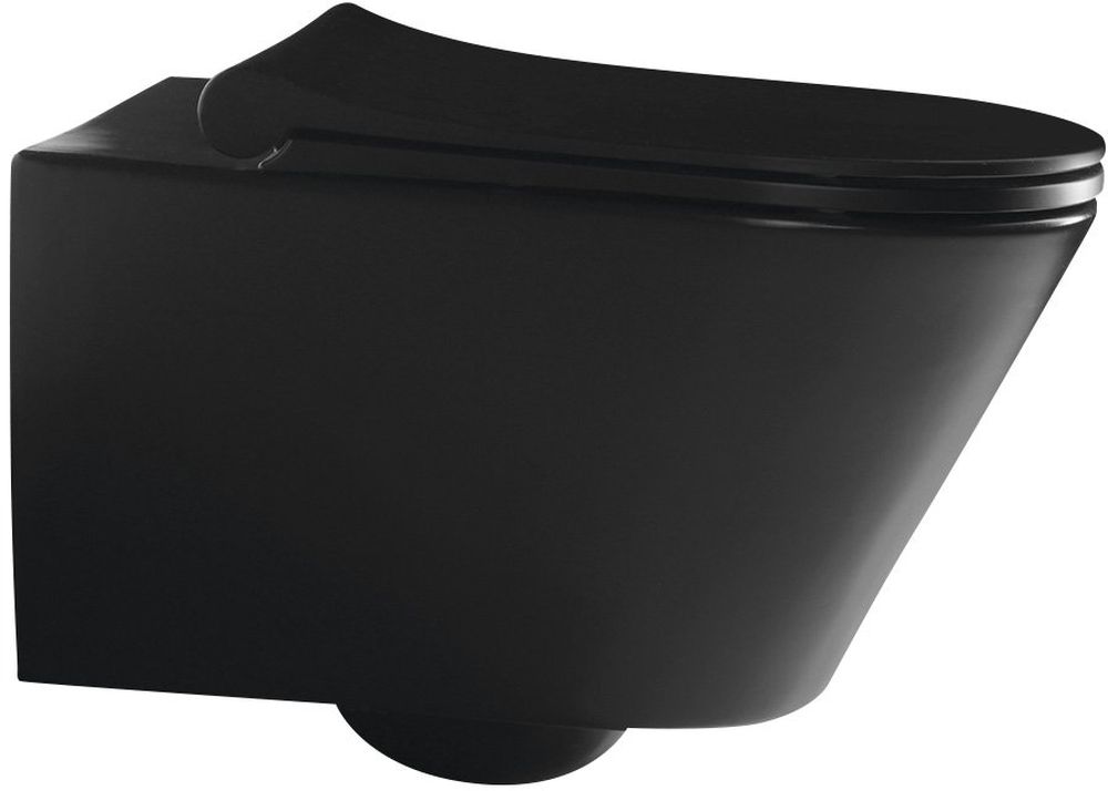Sapho Avva cuvette de wc suspendue oui noir mat 100314-110