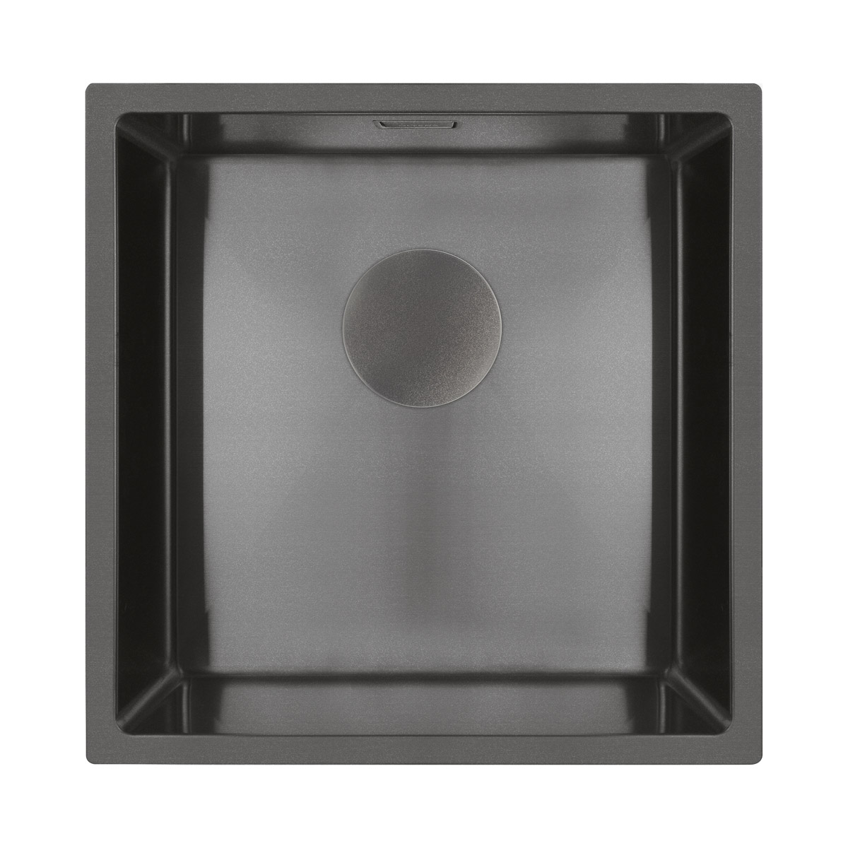 Oltens Hydda évier en acier inoxydable 44x44 cm noir 71103300