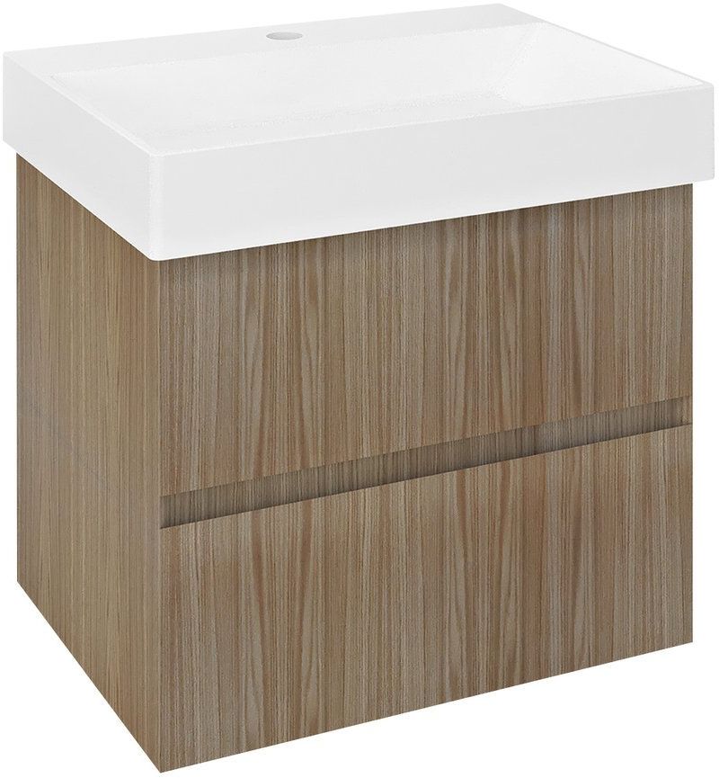 Sapho Filena armoire 57x43x51.5 cm sous-lavabo suspendu chêne FID1260D