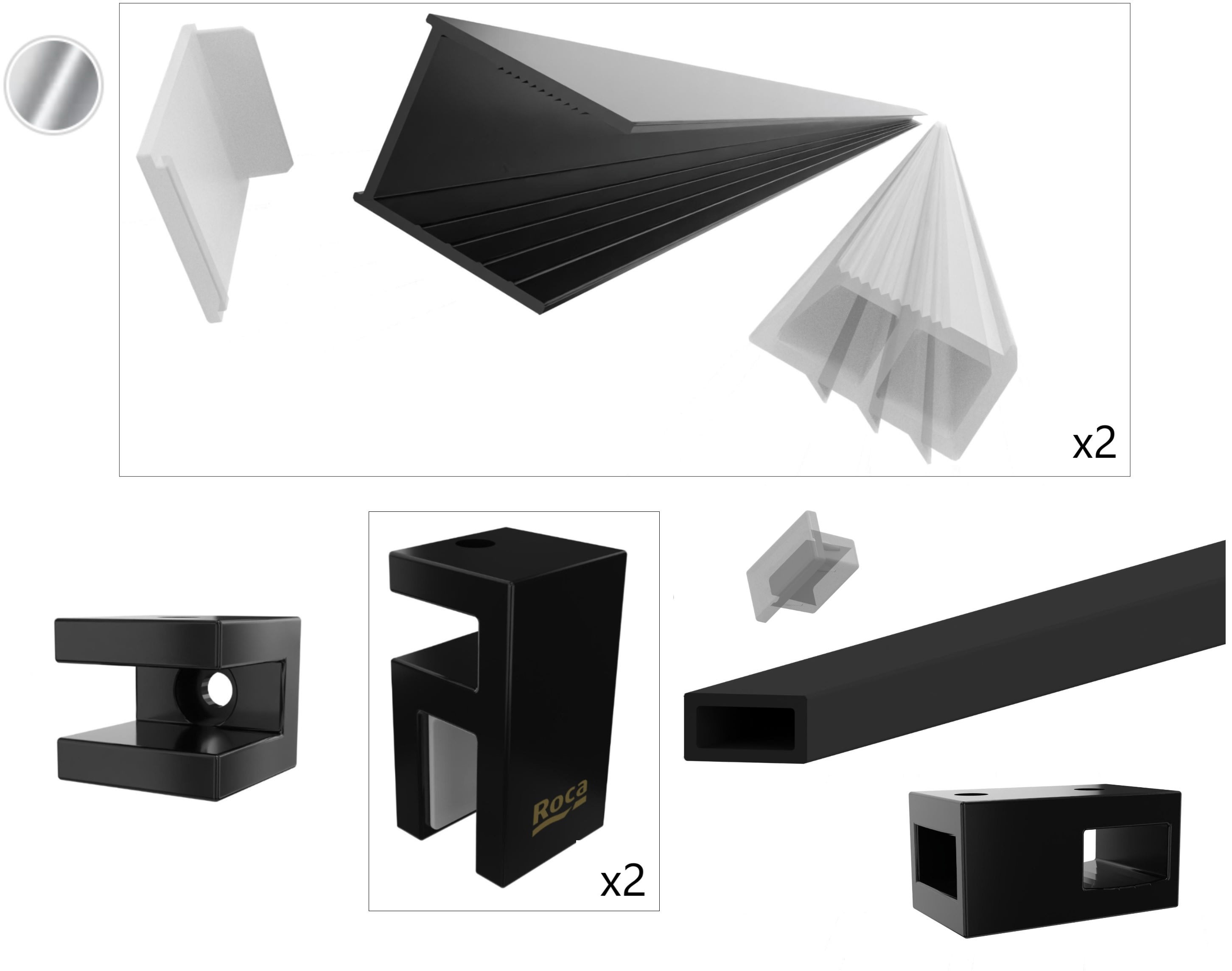 Roca District kit de montage AMP7920002