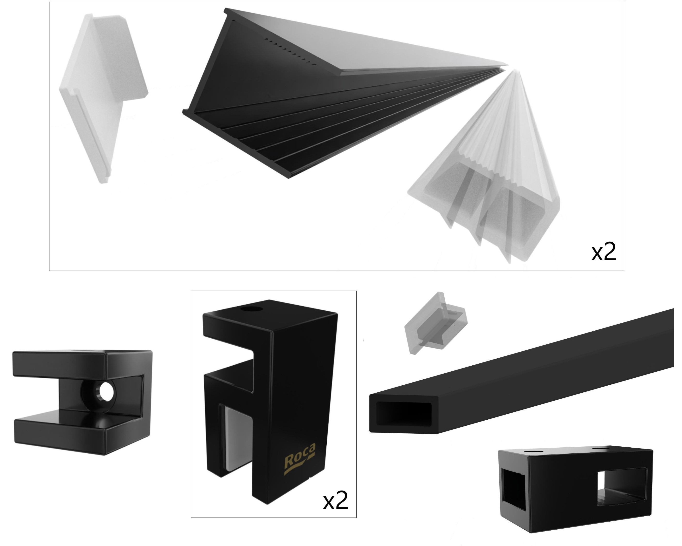 Roca District kit de montage AMP7920006