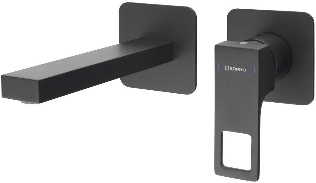 Sapho Forata mitigeur de lavabo encastrée noir FT018/15