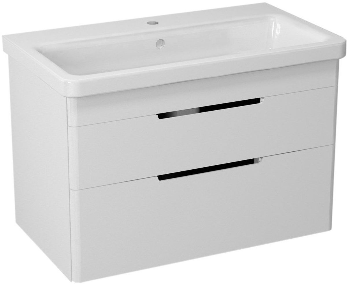 Sapho Ella armoire 76.5x43x50 cm sous-lavabo suspendu blanc EL080-3030