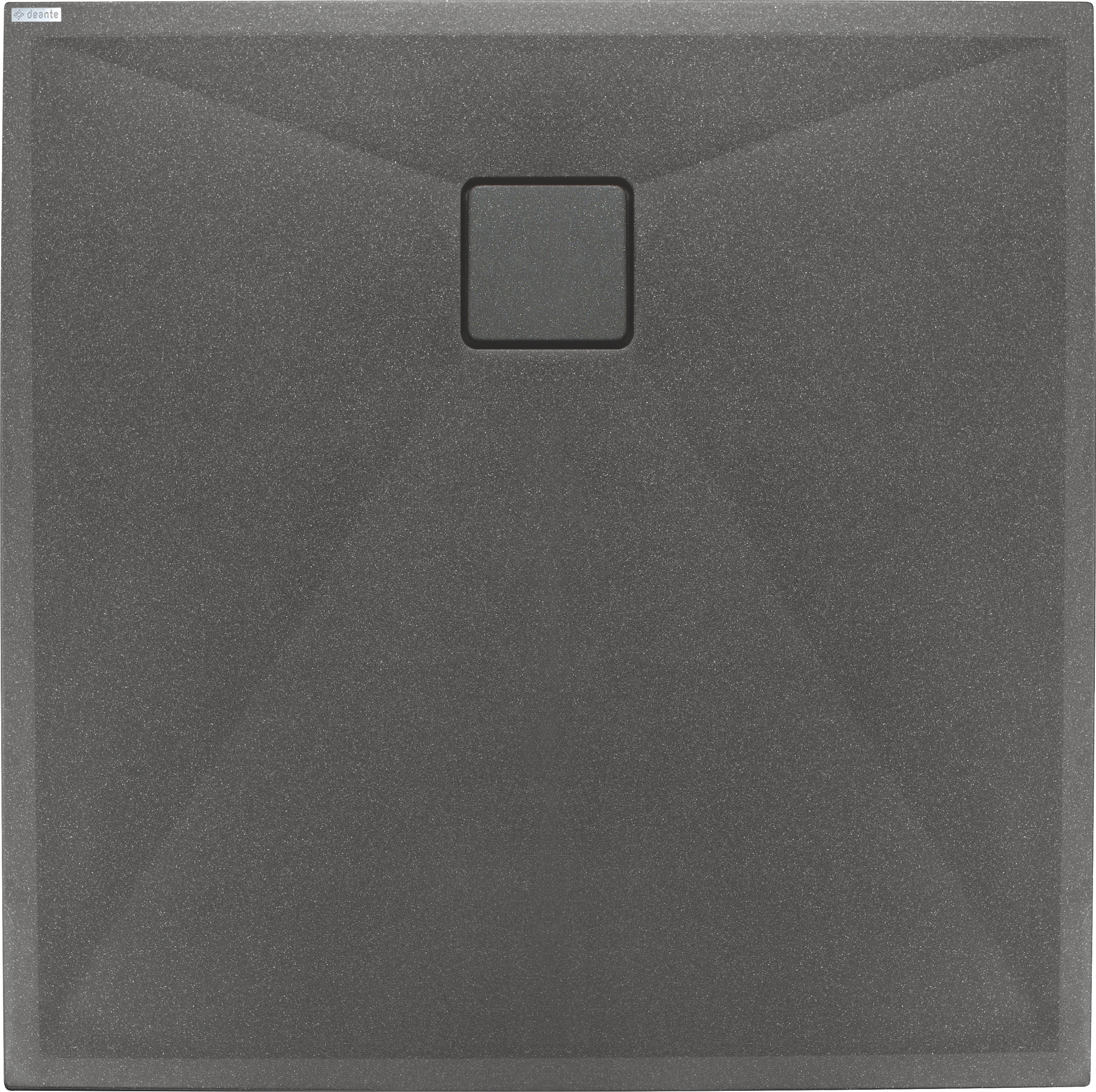 Deante Correo receveur de douche carré 80x80 cm anthracite KQR_T42B