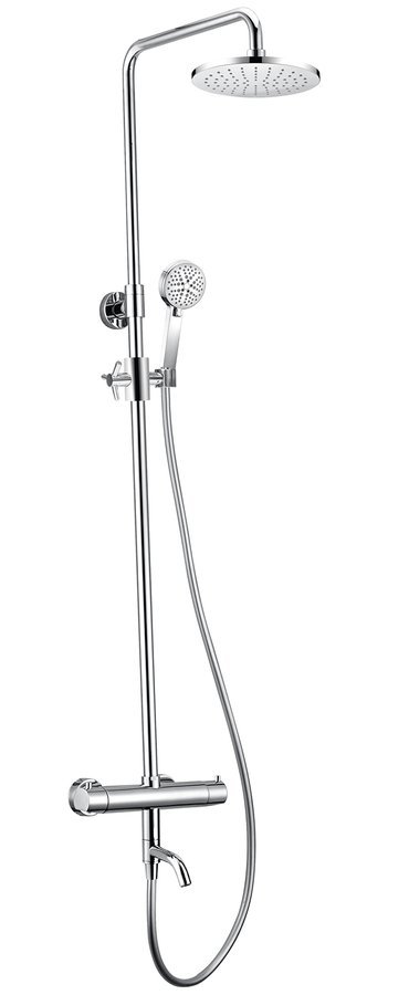 Sapho Kimura kit baignoire-douche mural avec thermostat oui chrome KU500