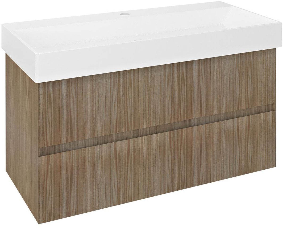 Sapho Filena armoire 95x43x51.5 cm sous-lavabo suspendu chêne FID1210D