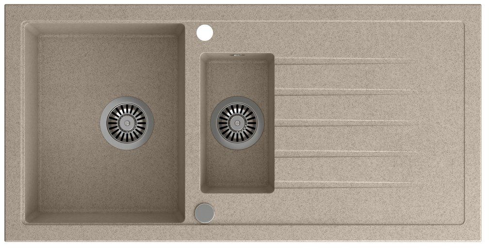 Sapho évier en granit 100x50 cm beige GR1332